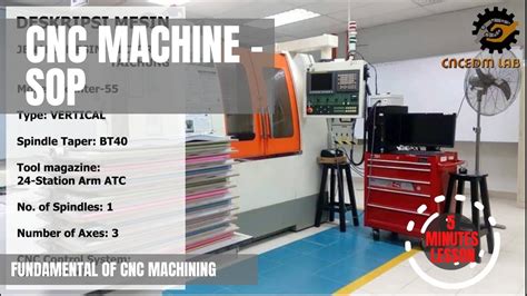 sop procedure for cnc machines